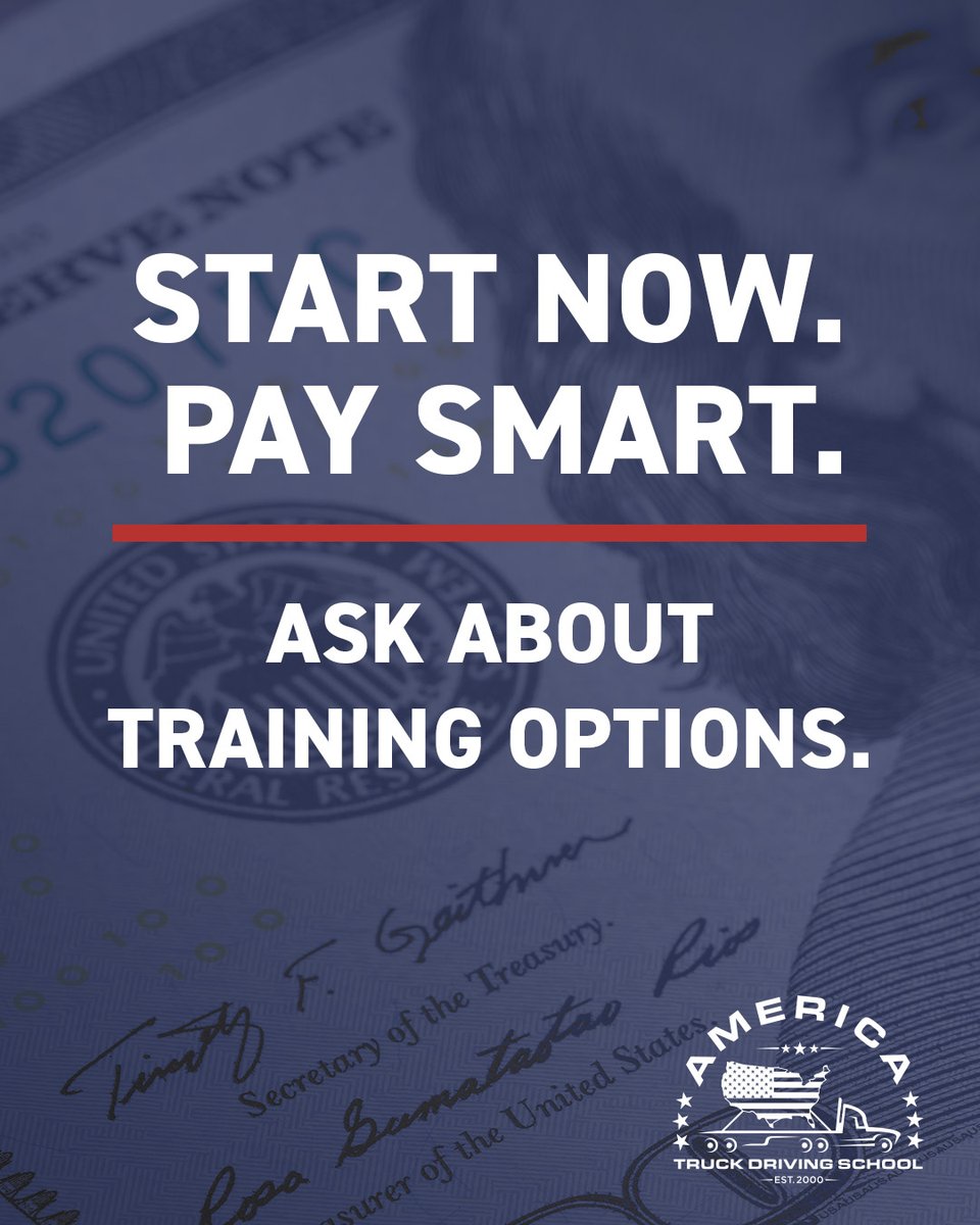 CALTruckSchools's tweet image. Don’t let cost hold you back from your career.
We offer options to help you get started — because your future shouldn’t wait.
Have questions about training or financing? We’re here to help.

📞 Call us today

#CDLTraining #TruckDrivingSchool #CareerStart #DriveYourFuture
