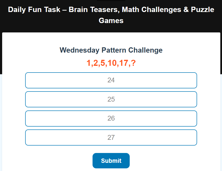 Skillobox's tweet photo. 🔁 Wednesday – Pattern Challenge
What comes next? 🤔
Crack the pattern &amp; train your logic brain.
👉 Start now: https://t.co/i2xUCExA2b
#PatternChallenge #LogicalThinking #BrainWorkout #Skillobox #DailyFunTask https://t.co/ibeKGbw4t0