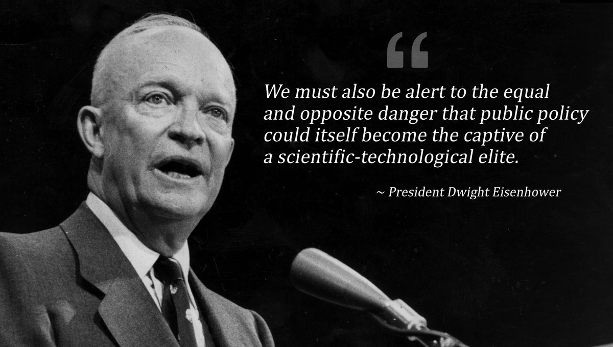 Everyone remembers Eisenhower’s warning about the military‑industrial complex, but in that same speech, he also cautioned that public policy could be captured by a rising “technological elite.”

Tell me that doesn’t scream 2026.
If this was a test, we failed spectacularly.