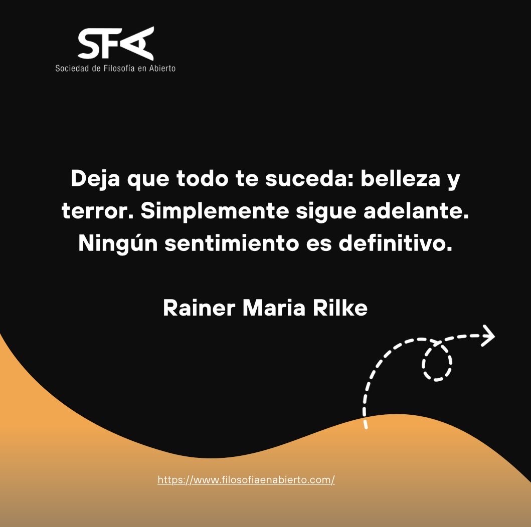 Filoenabierto's tweet image. #rilke #citas #ideas #filosofia
#cultura