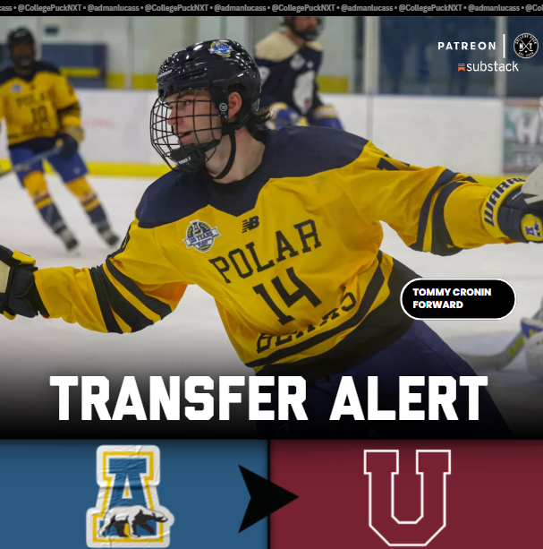 CollegePuckNXT's tweet photo. 🚨PORTAL ALERT🚨

Union College has landed forward Tommy Cronin via the portal, I've been told.

The Edina, MN native posted 16 points in 18 GP during freshman season for Alaska Fairbanks. https://t.co/6Dc9uYNi0K
