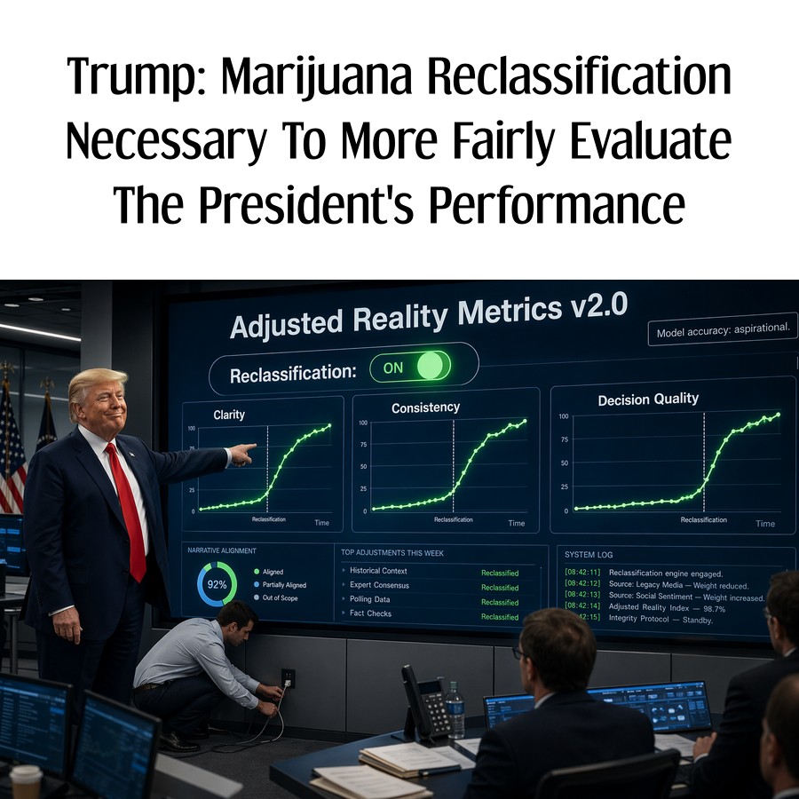 Chuckle_Dog's tweet image. Trump: Marijuana Reclassification Necessary To More Fairly Evaluate The President's Performance
#Society #Marijuana #Reclassification

chuckle.dog/trump-marijuan…