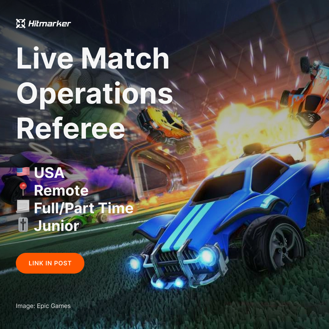 HitmarkerJobs's tweet image. ⚡️ NEW: Ensure each online match is fair for a major competitive platform! 🤝

💼 Live Match Operations Referee
🏢 1v1Me
🇺🇸 Remote US
📃 Full Time/Part Time
🎚 Junior
🏷 #CustomerService, #Esports, #Operations
💵 USD 19 per hour

Apply here 👇
hitmarker.net/jobs/1v1me-liv…