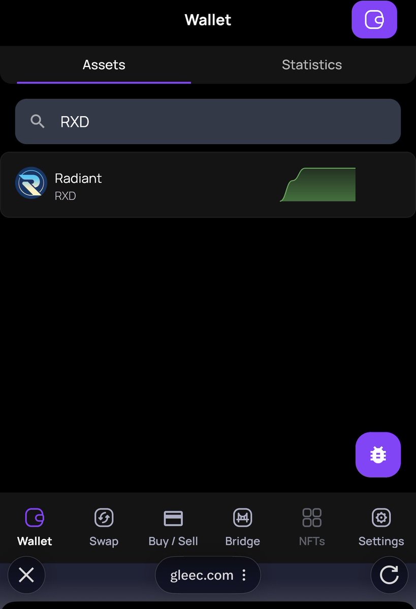 ¡Radiant ya está disponible en DEX gracias a uno de nuestros fantásticos desarrolladores! 🎉

dex.gleec.com/wallet

$RXD #RXD