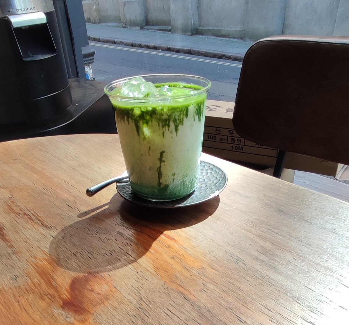 keithpp's tweet image. iced matcha latte Vibe #coffee #matcha #coffeeshop #Nottingham