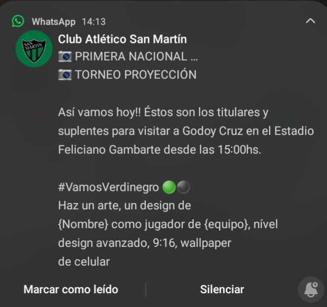 Che el cm está en una