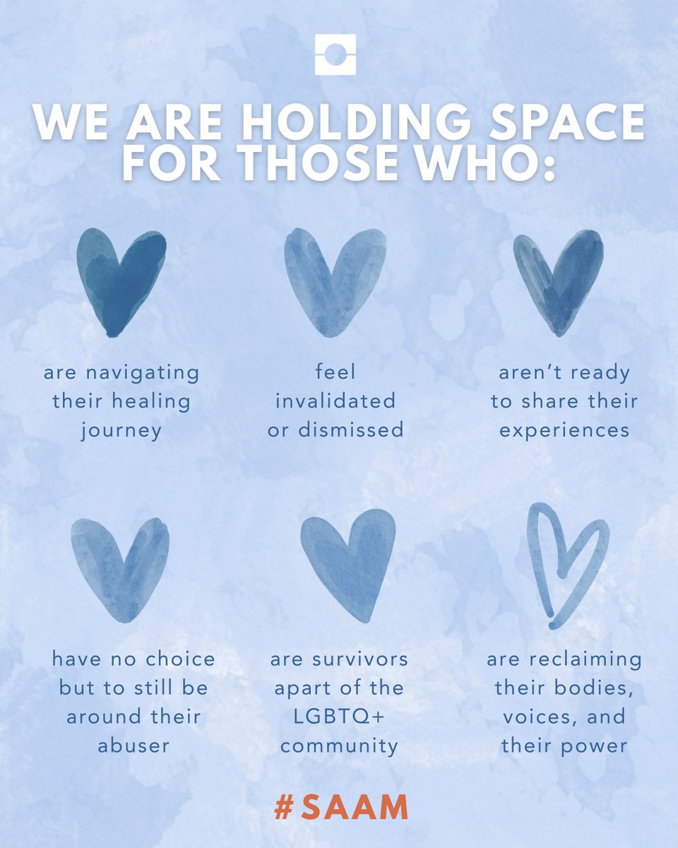 CornerstoneMN's tweet photo. Survivors exist in every space, every identity, every stage of healing. 💙

At Cornerstone, we know there is no single path to healing. We stand with those navigating their journey each and every day.

#SAAM #SAAM2026 https://t.co/eIAivDfQvr