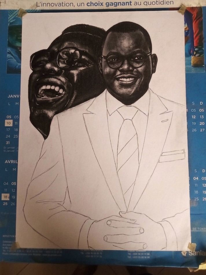 Lolart2000's tweet photo. IMAGINEZ AVOIR LE VÔTRE ACCROCHÉ CHEZ VOUS...

#Benin #Cotonou #ArtisteBeninois #ArtAfricain #blackandwhiteart #realisticdrawing #dessinauncrayon #portraitart https://t.co/Aqx91DYm4t