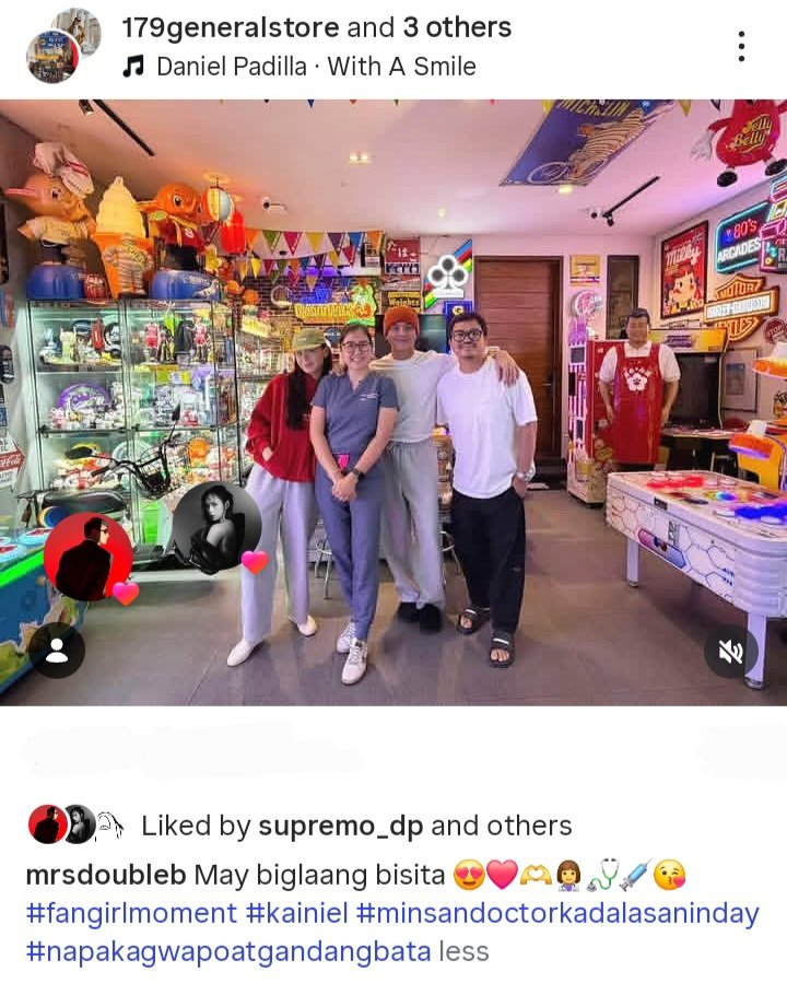 May biglaang bisita 😍❤️👩‍⚕️🩺💉😘

#fangirlmoment 
#napakagwapoatgandangbata
#DanielPadilla 
#KailaEstrada 

📷 179generalstore