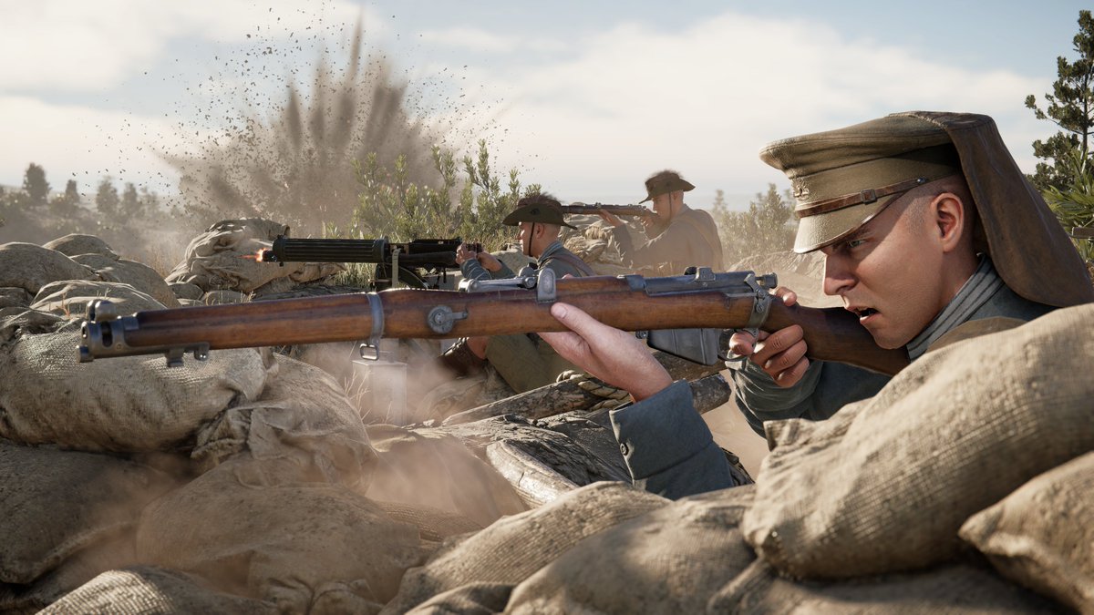 IndieInsights0's tweet image. 💥 WW1 FPS, Gallipoli, Launches May 21 on PC, PS5, and Xbox with Full Crossplay

💥 New trailer inspired by the historic Gallipoli campaign and ANZAC legacy revealed

Read more:
indieinsights.org/ww1-gallipoli-…

#WW1Gallipoli #Strategy #WorldWarI #IndieGame @WW1GameSeries