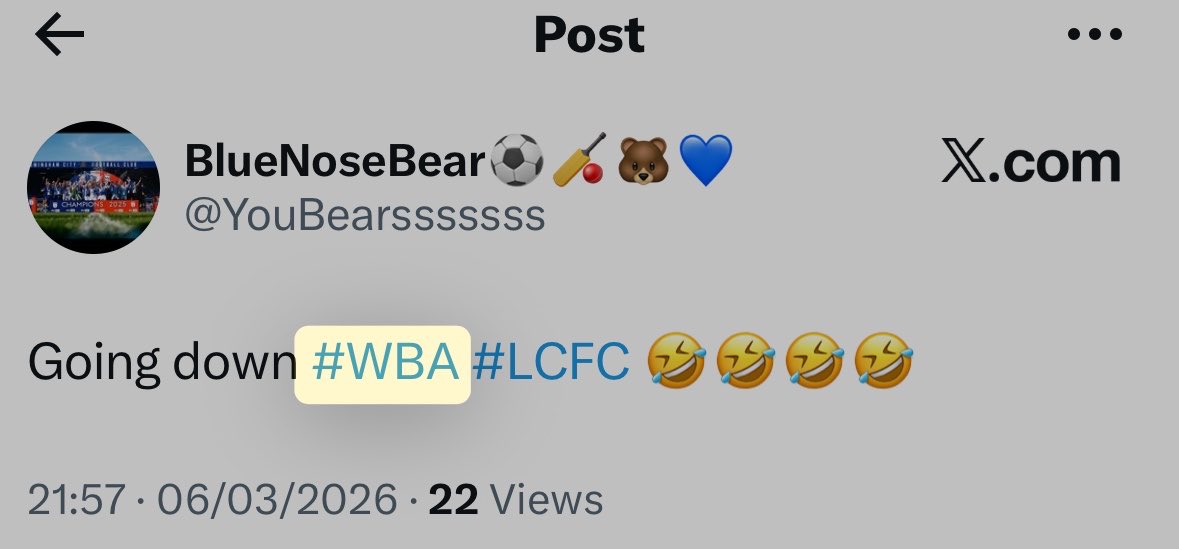 Albion316's tweet image. Hi mate. Deleting is cheating. 👋@YouBearsssssss 

#wba