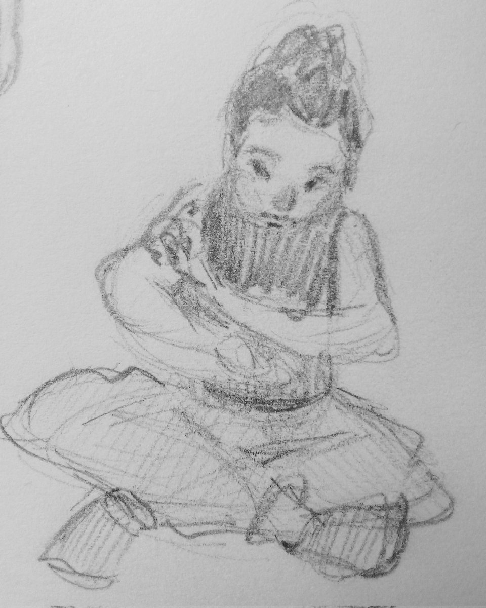saaneaart's tweet photo. Doodles of Rumi, Mira, and Zoey as children. https://t.co/cCeWNcxsmx