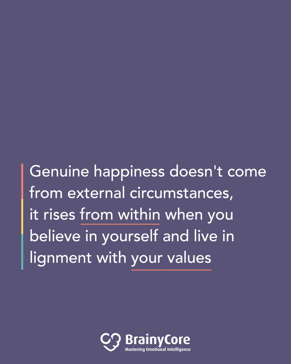 BCoreOfficial's tweet image. Genuine happiness rises from within, when you believe in yourself and live by your values.

People who respect themselves don't need others' approval to feel secure.

Real confidence isn't arrogance. It's deep, settled inner peace.

#SelfEsteem #Happiness #EmotionalIntelligence