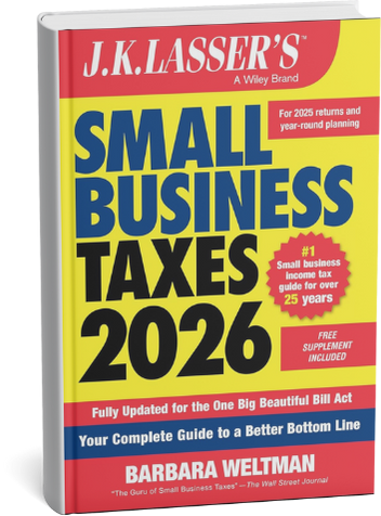 BigIdeas4SB's tweet image. Check out the recent #taxrules + updates in the Online Supplement to J.K. Lasser’s Small Business Taxes 2026! bit.ly/49UgHaw #smallbusiness #taxes #smallbiztaxes #taxlaws