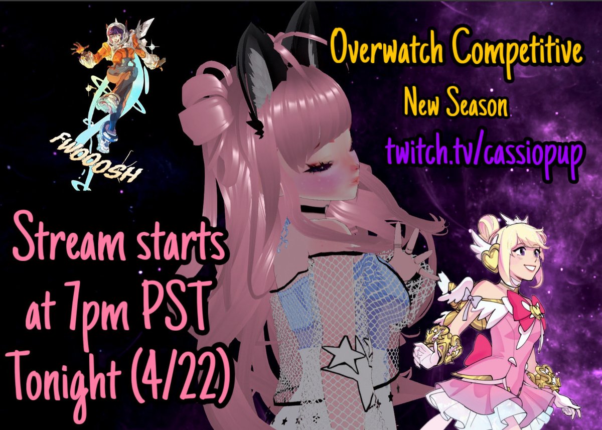 cassiopup's tweet photo. hope to see you there!! 
#twitch #twitchstreamer #twitchvtuber #vtuber #vtuberstream #streamer #streamergirl #smallstreamer #smallstreamersupport #smallvtuber #smallvtubersupport https://t.co/Wfn2WY0PXF