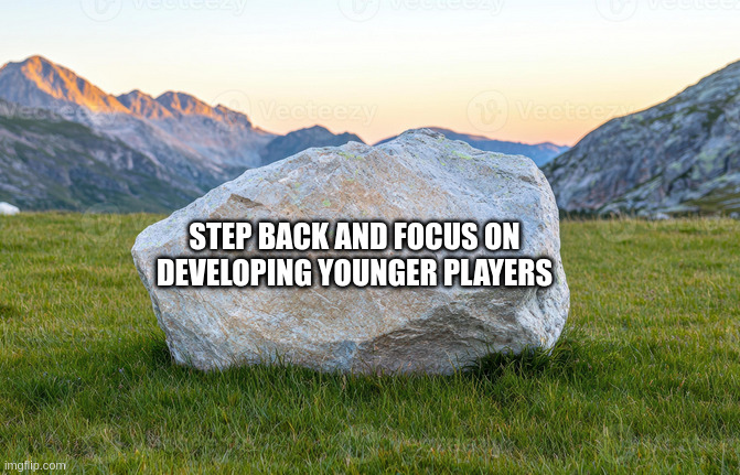 robcutmore's tweet photo. @sound_hockey We're going to leave no stone unturned except for maybe that one over there. https://t.co/gkYgB6AvH5