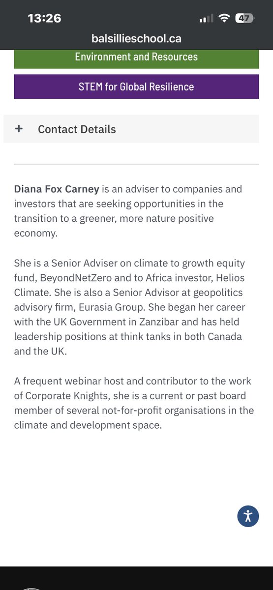 anonymous808609's tweet image. This seems to be a very big conflict of interest….

She is an adviser to companies seeking investment in green slush funds…

#Carney #Canada #canpoli #corrupt

balsillieschool.ca/people/diana-f…