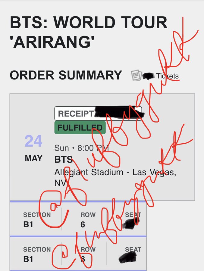 janna⁷ ♡ selling LV bts tickets tweet media