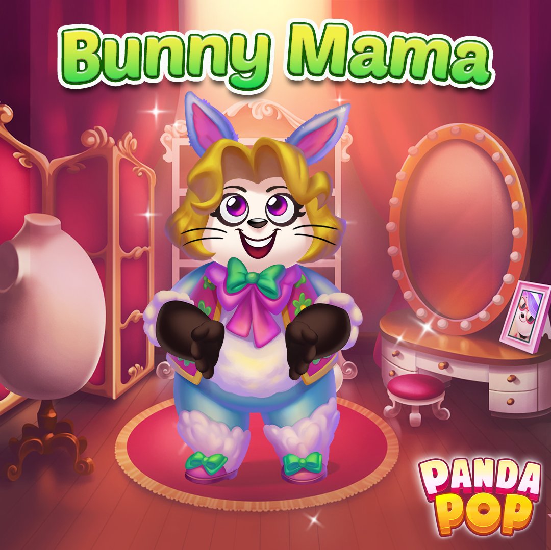 PlayPandaPop's tweet photo. Ready for a fresh spring look? 🐾🌷 Mama Panda’s Bunny costume is officially here! Head in game to make this adorable outfit yours and take advantage of our seasonal offers. 

It’s the perfect time to give Mama Panda a makeover! 🎀✨ https://t.co/ZoPEWd5Mpm