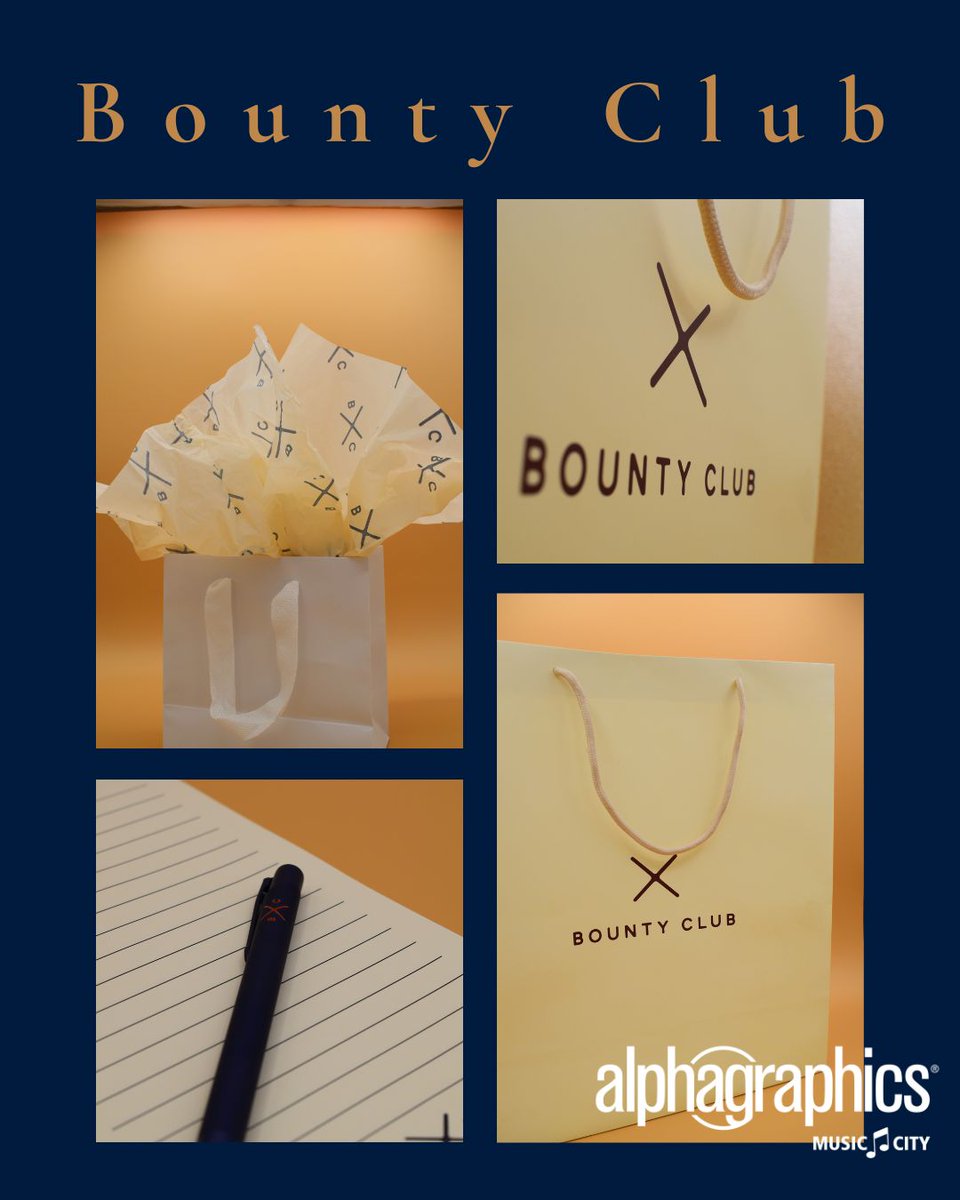 AGNashvilleTN's tweet image. If your club’s physical branding doesn't match its reputation, you’re leaving a gap in the member experience.

Latest work for Bounty Club—carrying the identity through to retail and stationery. 🛍️✍️

Is your branding reflecting your prestige? Let's build.
#PackagingDesign #Brand
