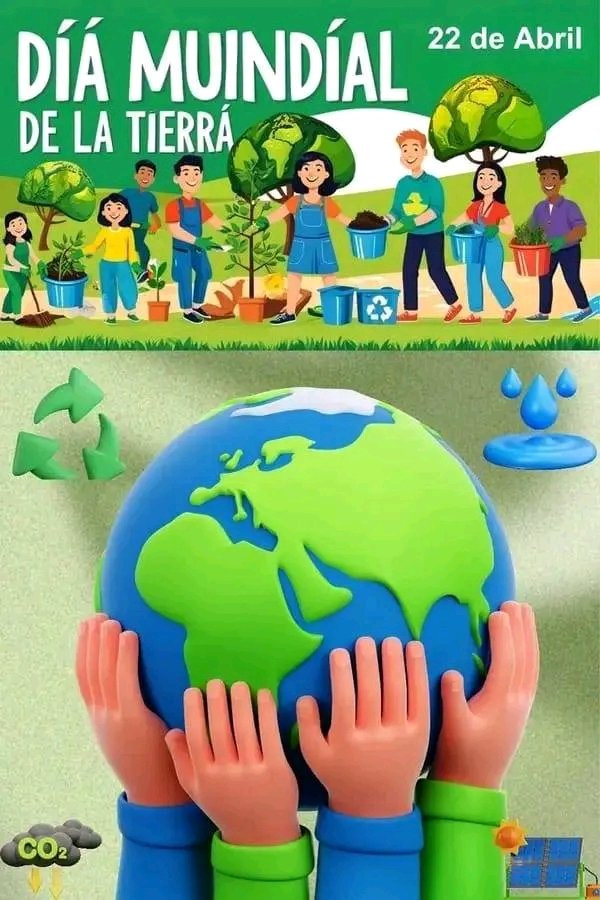 "Hoy celebramos el Día de la Tierra, nuestro hogar común. Cuidar de ella es cuidar de nosotros mismos. Cada acción cuenta: reciclar, ahorrar energía, proteger la biodiversidad. ¡Hagamos la diferencia juntos!"
#EducaciónRíoCauto #EducaciónGranma <a href="/CubaMined/">MINED</a>