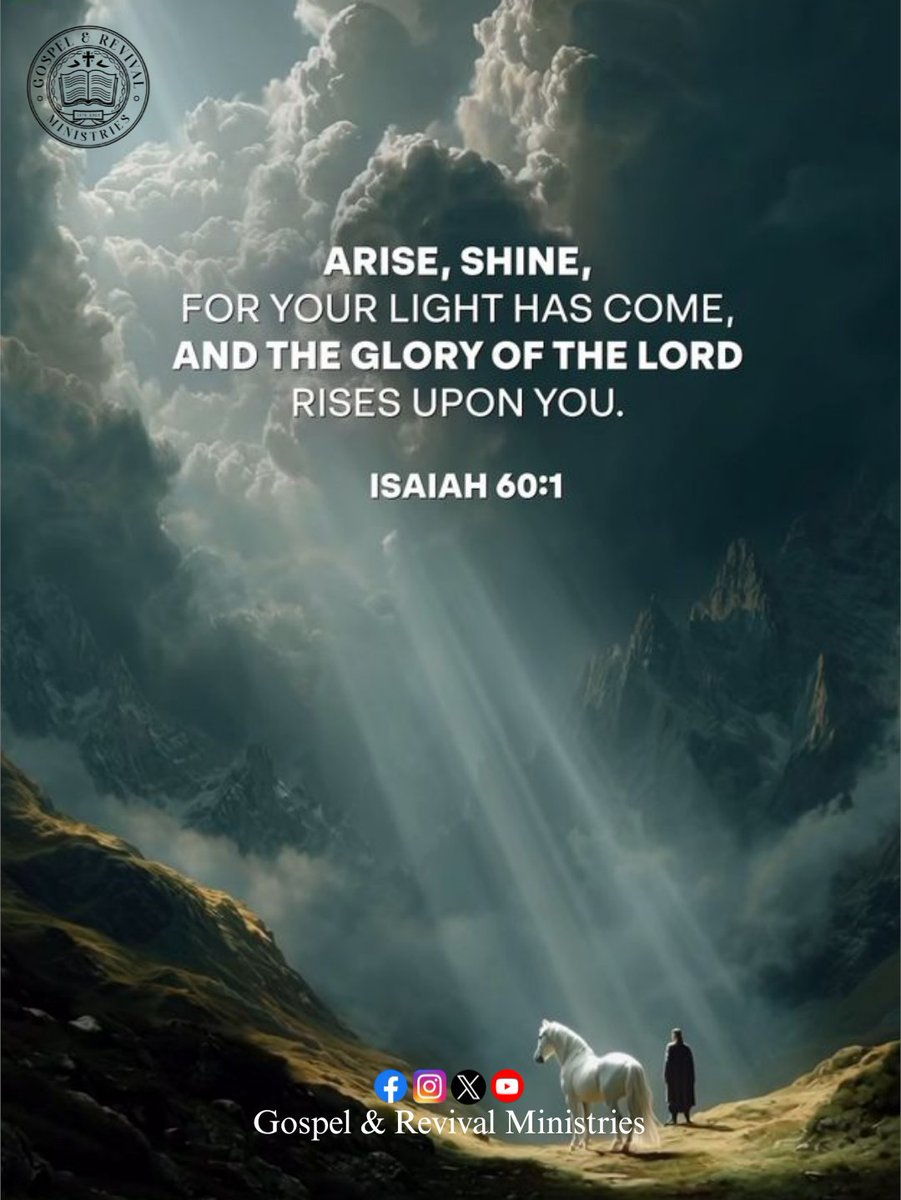 gospel225911's tweet image. Arise, shine, for your light has come, and the glory of the lord rises upon you.
(Isaiah 60:01)
Amen🙏

#bibleverses #biblicalverses #teluguChristian #telugubibleverses #Englishbibleverses #telugubibleverseoftheday