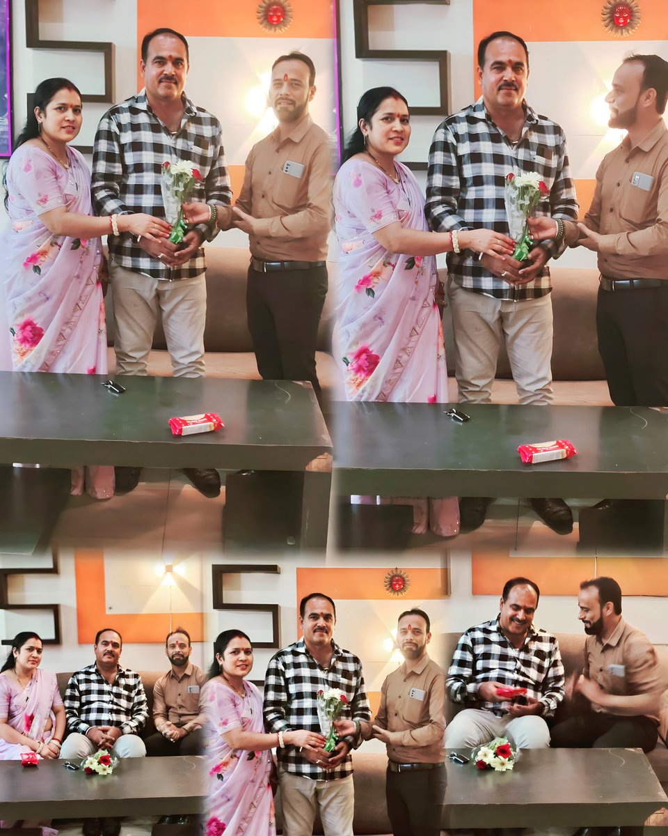 AbhishekPintuS1's tweet image. भारतीय जनता पार्टी नगरनार मंडल के समर्पित कार्यकर्ता आदरणीय भैया मोनू तिवारी जी एवं आदरणीय भाभी जी का मेरे निवास पर आगमन होने पर सौजन्य भेंट कर उन्हें 22वीं विवाह वर्षगांठ की शुभकामनाएं एवं बधाई प्रेषित की माई दंतेश्वरी जी का आशीर्वाद सदैव आप दोनों को पर बना रहे  #follower