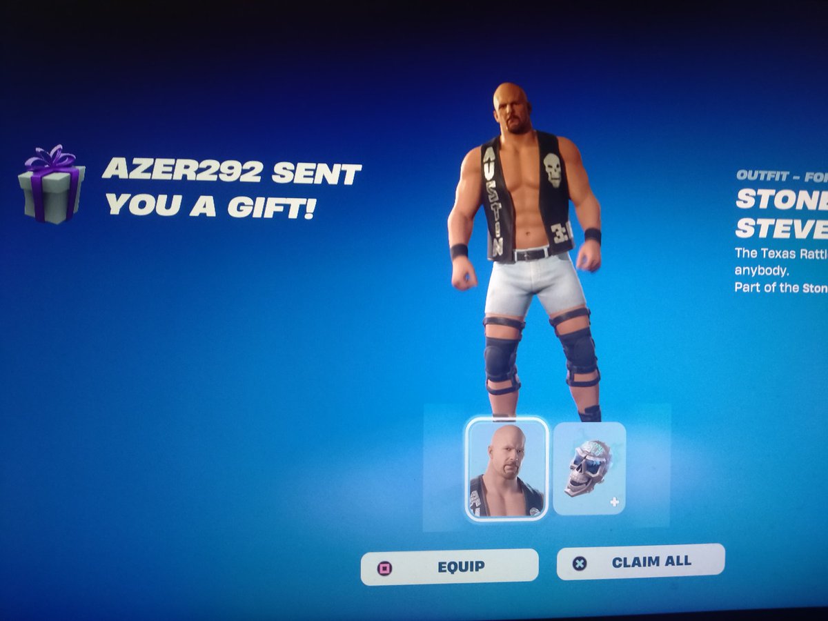 HyperFJ's tweet photo. @rezkia90 and @MohamedChe31 TYSM for this amazing stone cold skin i won from your gaw 😍🎁🤩#Hamitech31Legit https://t.co/CgfILq0wcV