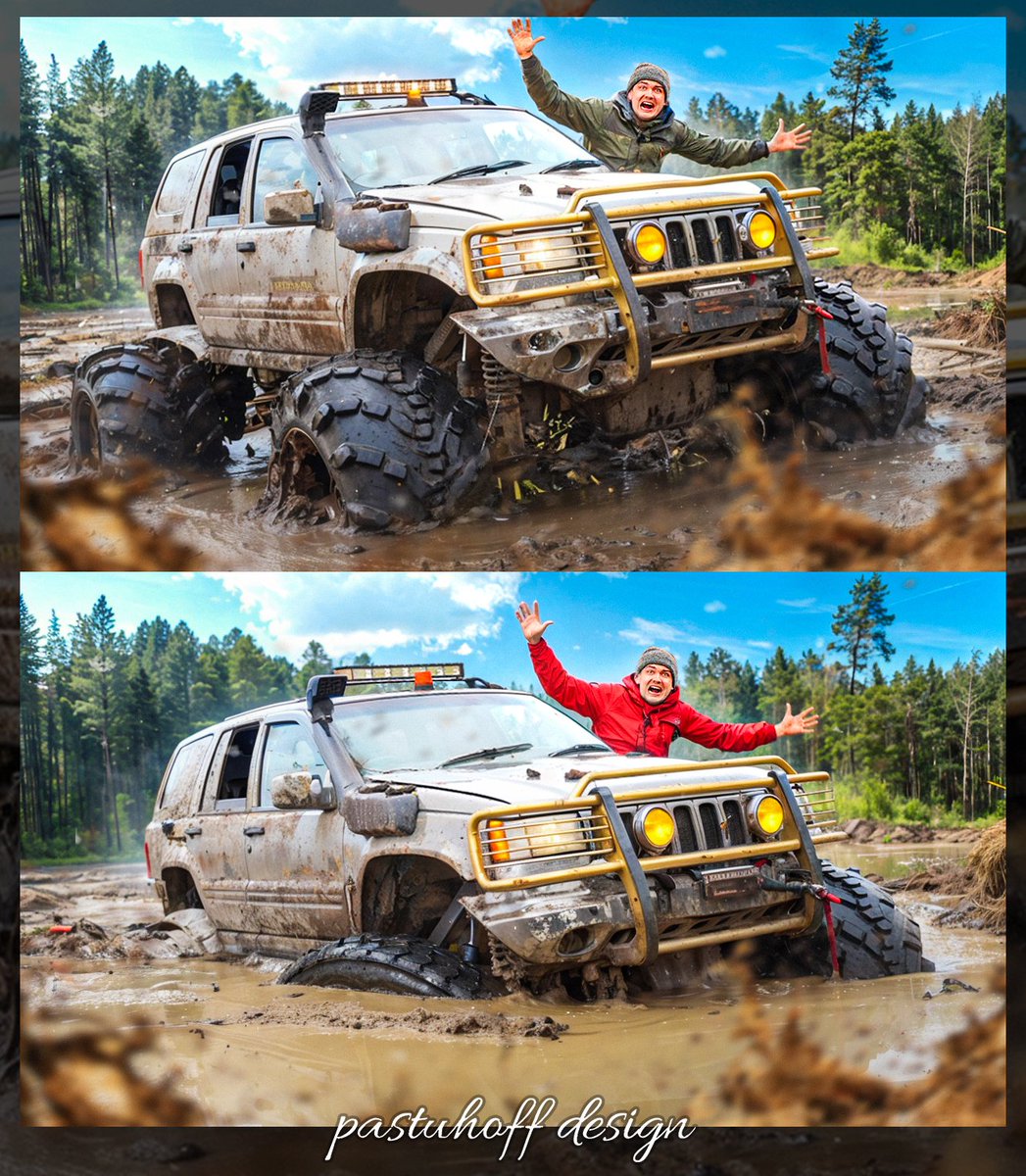 pastuh0ff's tweet image. My long-standing work with an SUV, what do you think?)

Before &amp;amp; After
#thumbnail #designer #youtubethumbnail