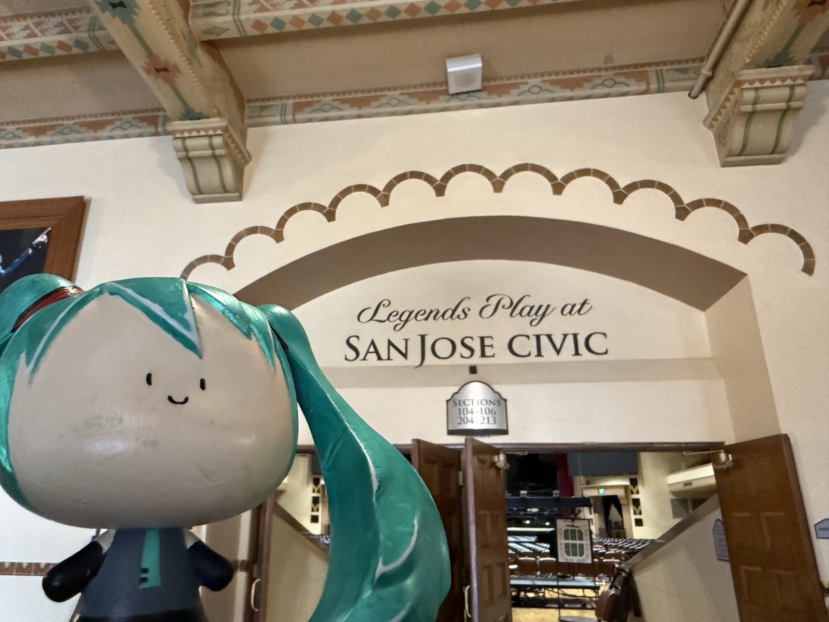 mikuexpo's tweet photo. 🌐MIKU EXPO 2026 North America - San Jose🌐

Today’s venue is San Jose Civic! 
#MIKUEXPO2026 #MIKUEXPO #HatsuneMiku https://t.co/1VvoG37cQp