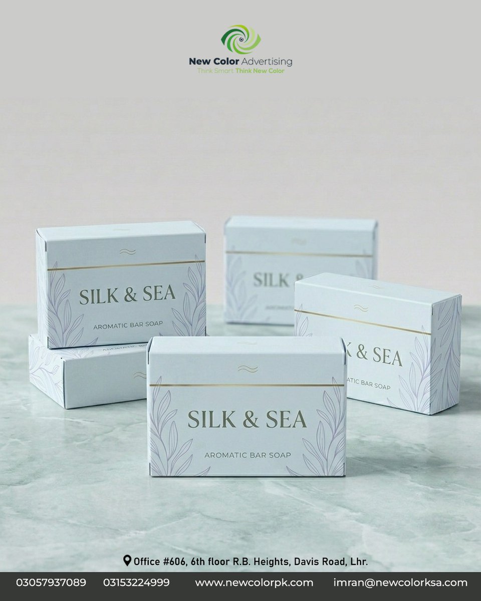 newcolorpk's tweet image. Premium soap boxes designed to protect your product and enhance your brand appeal. Perfect for skincare &amp;amp; handmade soap businesses.

🌐 newcolorpk.com

#SoapBoxes #SkincarePackaging #CustomPackaging #NewColorAdvertising #LahoreBusiness #PackagingPakistan