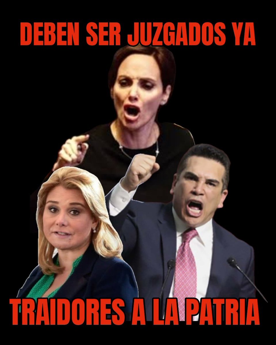<a href="/MorenaSenadores/">Senadores Morena</a>...
El art. 123 del código penal de nuestra Constitución,  dice claramente que a los TRAIDORES A LA PATRIA  se les castigue con 5 a 40 años de cárcel. 
Porqué permiten que #Téllez, #MaruCampos y #AlitoMoreno pidan intervención extranjera en México. 
Merecen