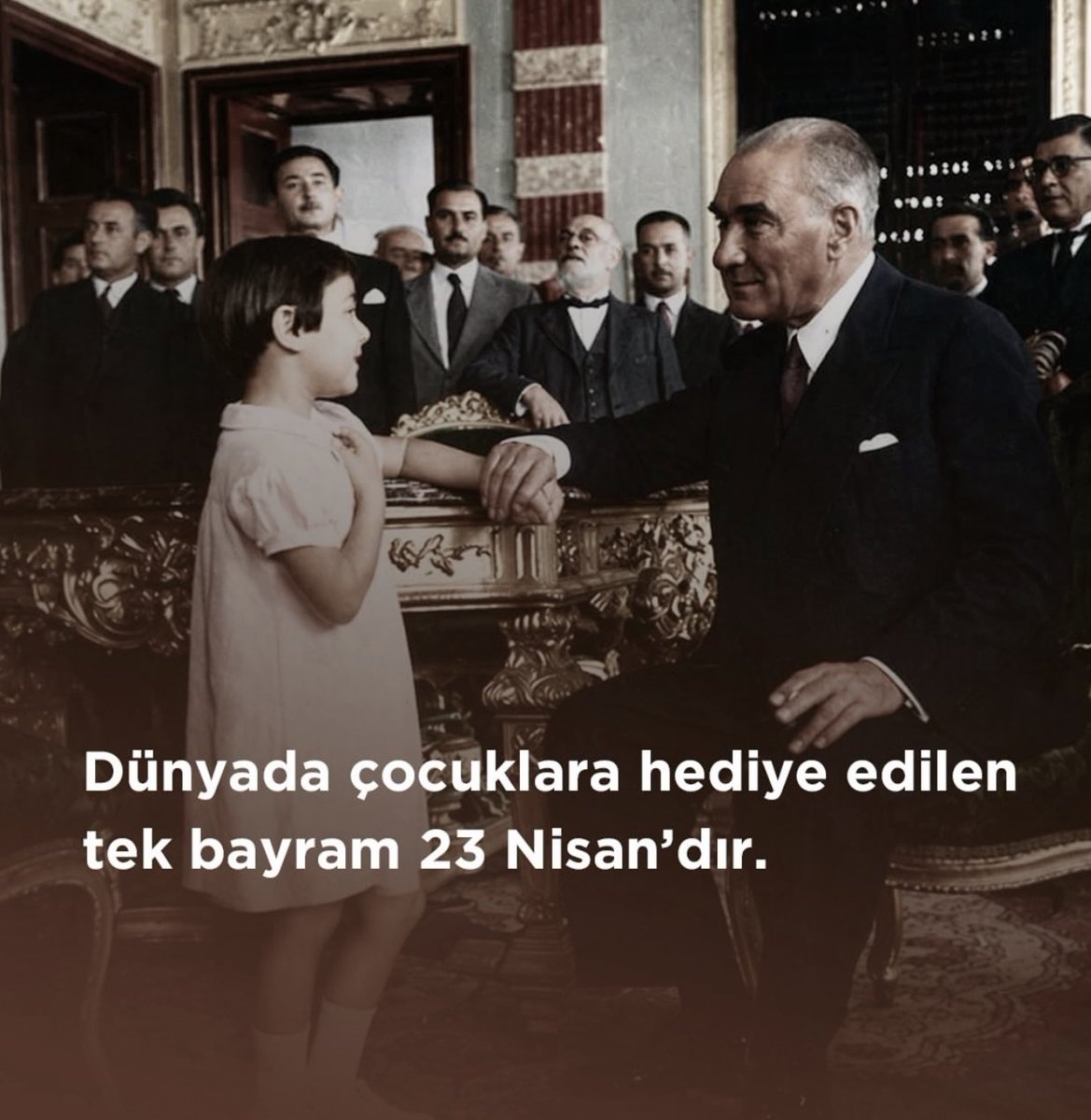 23 Nisan sadece bir tarih değil küllerinden doğan bir halkın hürriyet yeminidir. Egemenliği kayıtsız şartsız millete, bu kutsal emaneti çocukların yüreklerine teslim eden Atatürk’ü saygı ve minnetle anıyorum. 
Bayramımız kutlu olsun.🎈
🇹🇷🇹🇷🇹🇷
#23NisanUlusalEgemenlikveÇocukBayramı