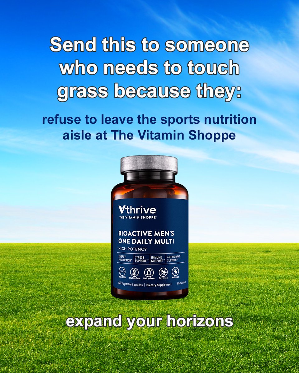 VitaminShoppe's tweet image. It’s #EarthDay...go touch grass (and maybe send this to someone who really needs the reminder) 🌎 

We’ve got everything you need when you get back
