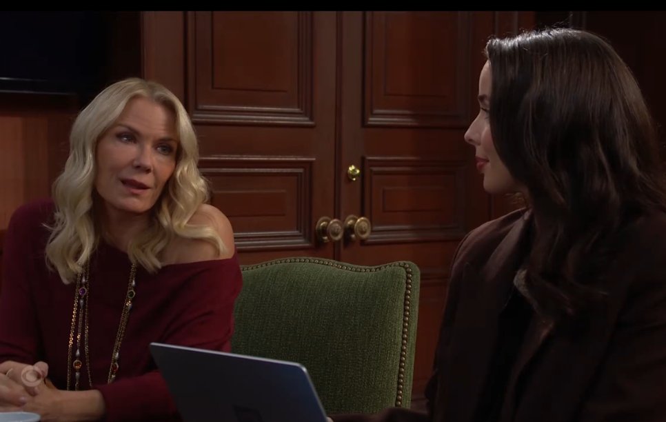 TheSpoilerGirl's tweet image. "I love my nephew but" yeah this bitch is sick. Where is Katie? #Boldandbeautiful