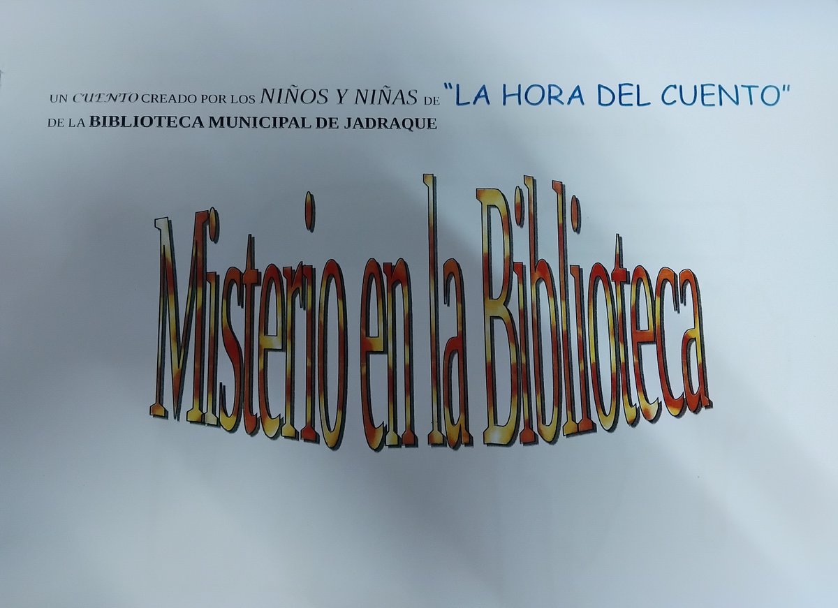 bibliojdk's tweet photo. Hoy miércoles, los niños y niñas de LA HORA DEL CUENTO muestran satisfechos el cuento "Misterio en la Biblioteca" que, con sus dibujos, han realizado en la Biblioteca Municipal de Jadraque #DiaDelLibro https://t.co/wO69aH07GW