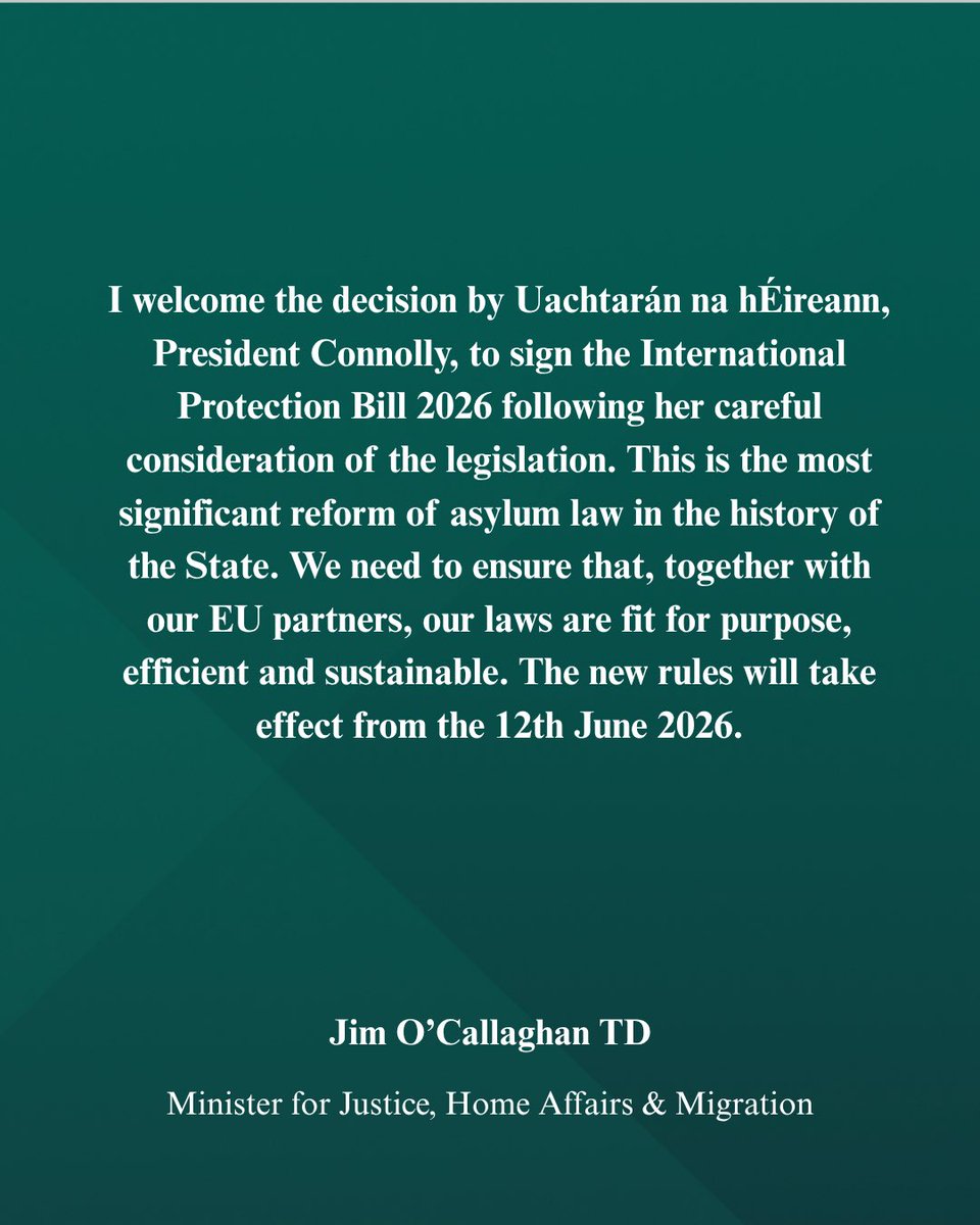 Jim O'Callaghan TD tweet media