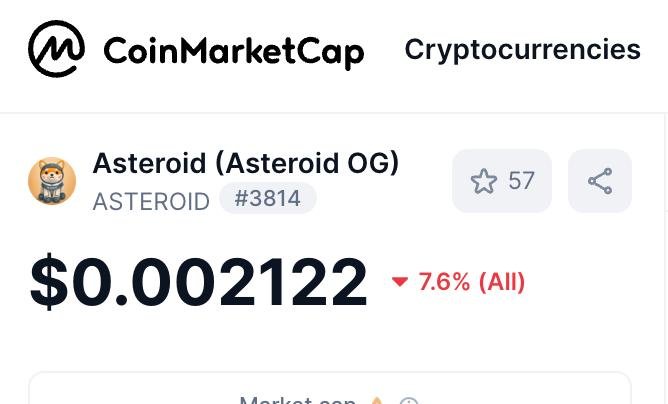 BullishB34R's tweet image. Are you ready? $ASTEROID #OG 

dexscreener.com/ethereum/0xAFF…