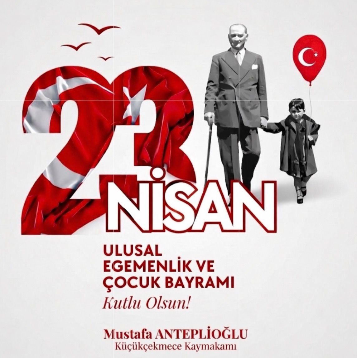 KcekmeceKymklik's tweet photo. Kaymakamımız Mustafa ANTEPLİOĞLU’nun 
23 Nisan Ulusal Egemenlik ve Çocuk Bayramı Mesajı

@anteplioglu76 

https://t.co/iotAL2KkQa https://t.co/JzMRsguovP