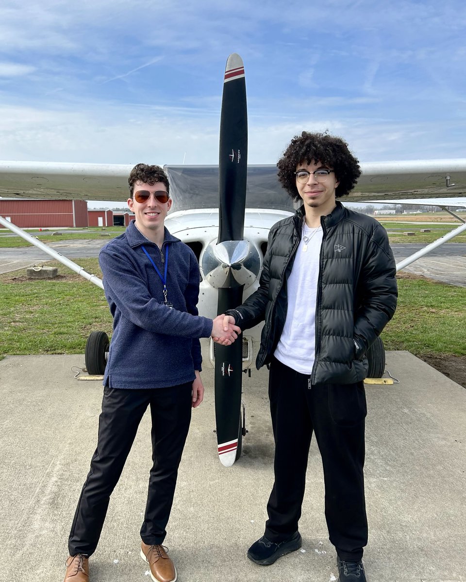 UCCAviation's tweet photo. Congrats to @ucclermont aviator Ali Hanbali for soloing in a single-engine aircraft on March 21, 2026. @Prez_Pinto @UCClermontDean #FirstSolo https://t.co/PxUTkbfSE7