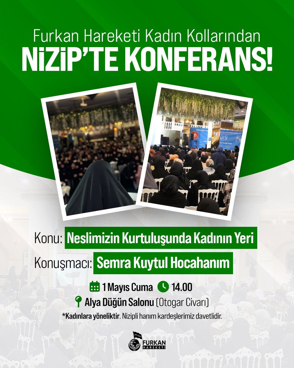 AlparslanHoca İstanbulaGeliyor 
#FurkanKonferansları