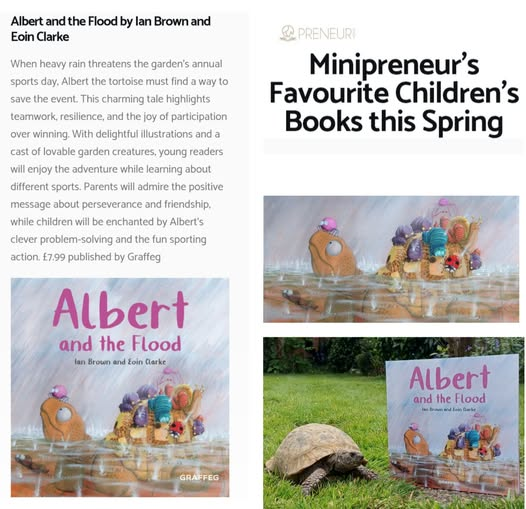 AlbertTortoise's tweet image. CHILDREN WILL BE ENCHANTED... Super #Praise for #ALBERTthetortoise picturebook ALBERT AND THE FLOOD from Preneur #magazine. #AvailableNow 9 #ALBERT #picturebooks, 3 #BoardBooks &amp;amp; #ActivityBook Alberttortoise.com
#news #headlines #tortoise #bookseries #flood #storytime