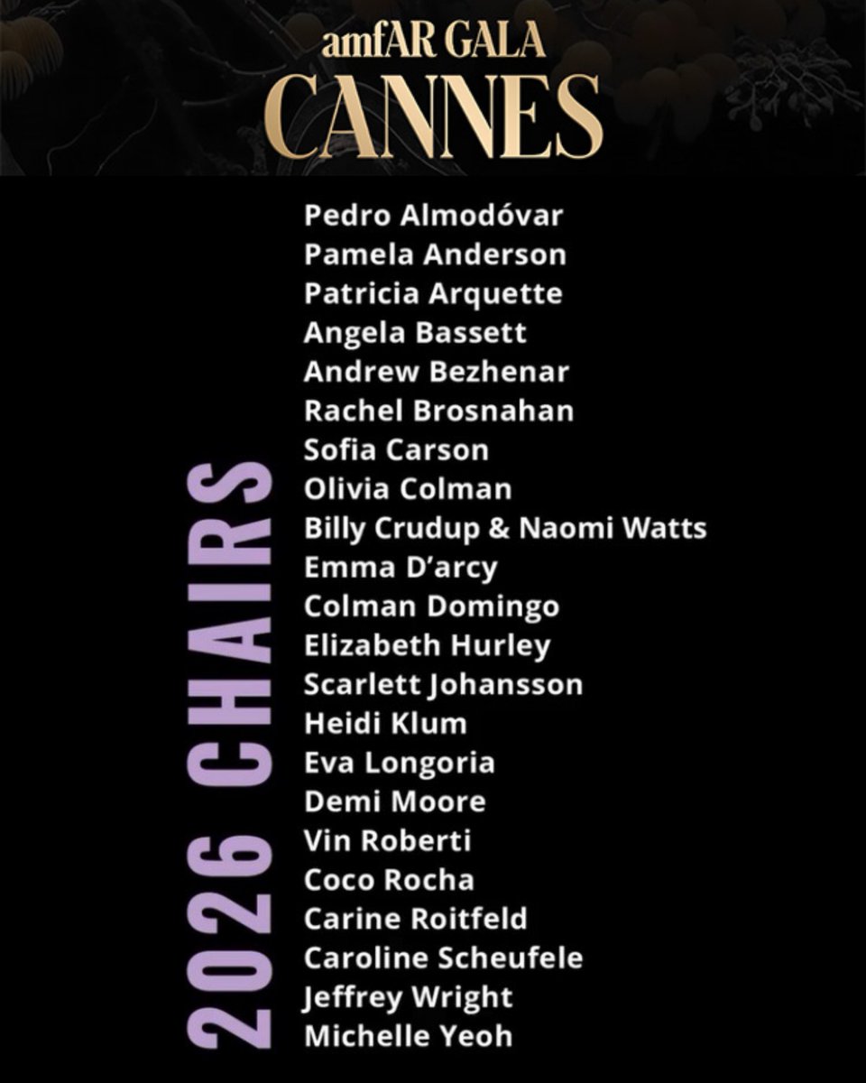 Emma D’Arcy will be attending  amfAR Gala Cannes as one of the chairs this year on Thursday 21st May! 

details:🔗(amfar.org/events/amfar-g…)