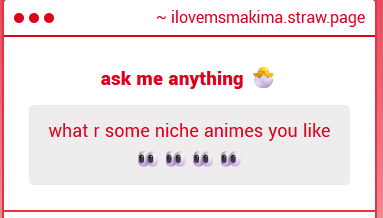 idk really..watch inazuma eleven tho its not niche but it's SO GOOD and my childhood favourite! also buddyfight and idaten jump is peak