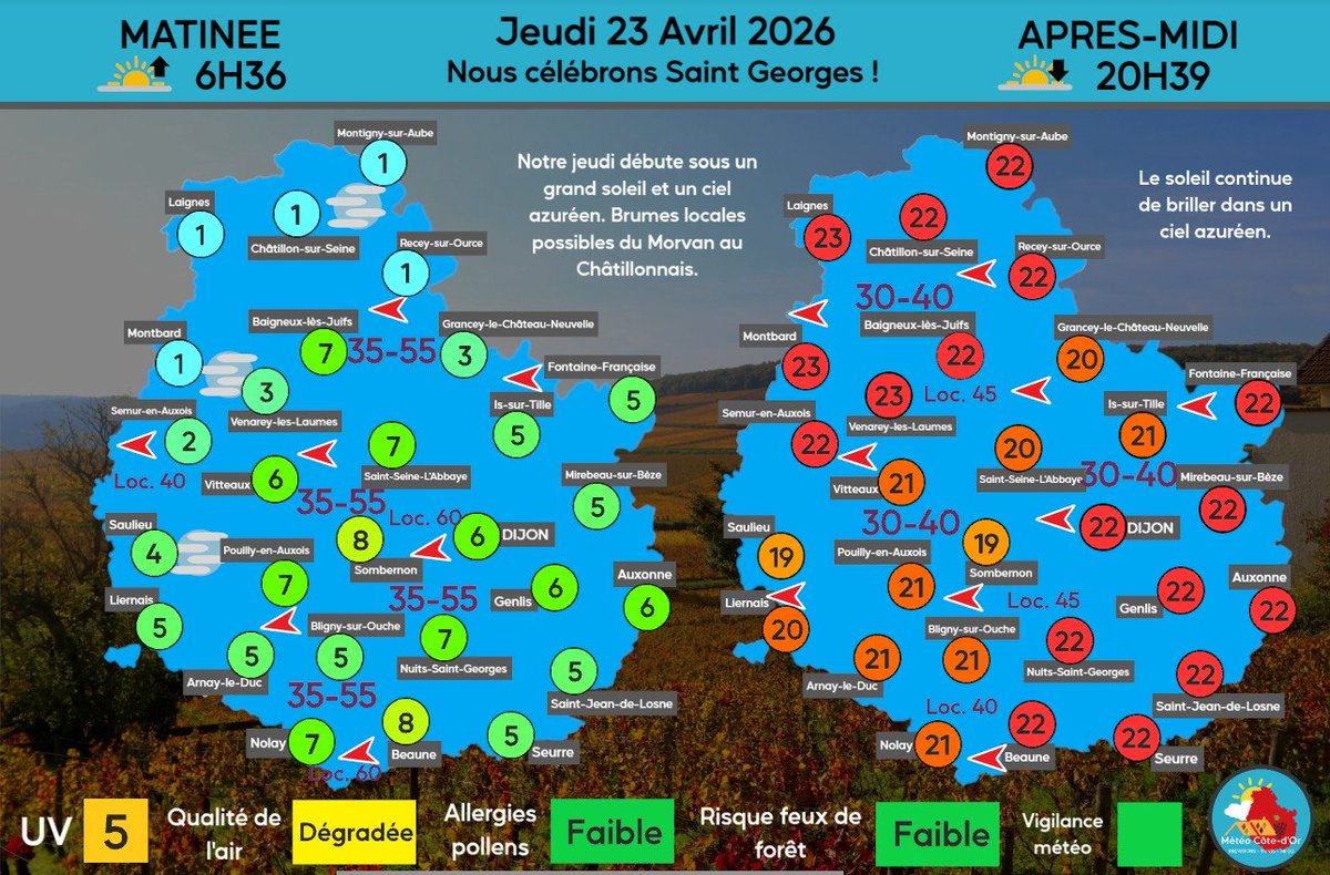 Météo Côte-d'Or tweet media