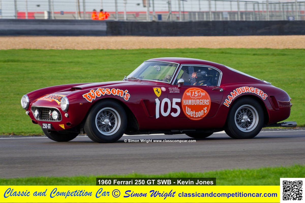 classcompcar's tweet image. Kevin Jones 1960 Ferrari 250 GT SWB 52nd in Class 1 Road Legal Cars. VSCC Pomeroy Trophy, Silverstone. See more from event in current issue of Classic and Competition Car magazine. Free at classcompcar.com @thevscc #ferrari #classiccars #italiancars #pomeroytrophy #cars
