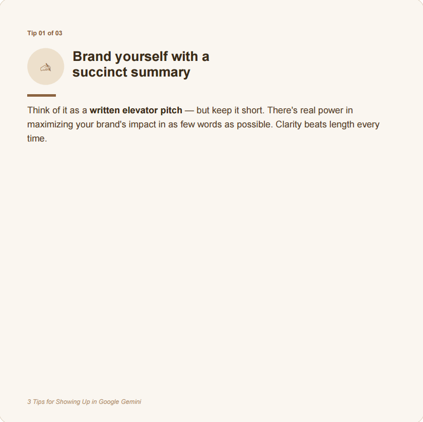 Edgar_Inspired's tweet photo. My tips for optimizing your #Google Gemini search results. 
#marketingtips #GEO #consultant https://t.co/TJMxPCfhBb