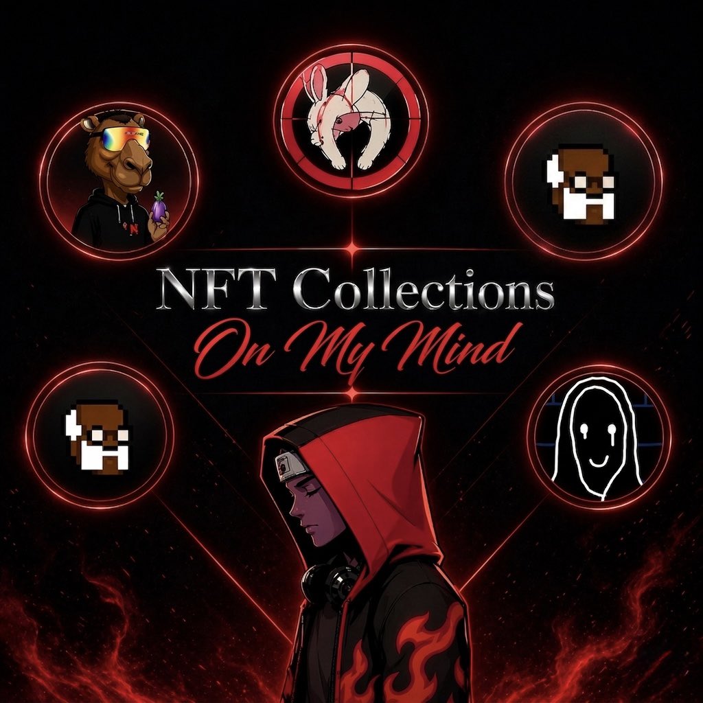 NFT Projects I’m Looking At:

Honorary Mention @camel_cabel , Backed By <a href="/cypher_ethereum/">CYPHER INDUSTRIES</a>. It Has A Supply Of 2222, Free Mint On The Ethereum Chain

Built By @paradiilf, @miladystation and @0xmontblanc 

<a href="/hoodlrz_art/">Hoodlrz</a>
Supply: 2999
Chain: ETH

<a href="/megatioeth/">megatio</a>
Supply: 1000
Price: TBA