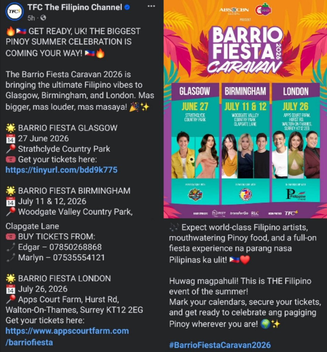 “Expect world-class Filipino artists...”

#JanineGutierrez <a href="/janinegutierrez/">Janine Gutierrez</a>
Janine Gutierrez <a href="/jericho_rosales/">Jericho Rosales</a> #EchoNine <a href="/jedmadela/">jedmadela ⁷</a> Barrio Fiesta London 2026 #BarrioFiestaCaravan
#TheLoyaltyGame

Thank you Papa God 🙏

©️