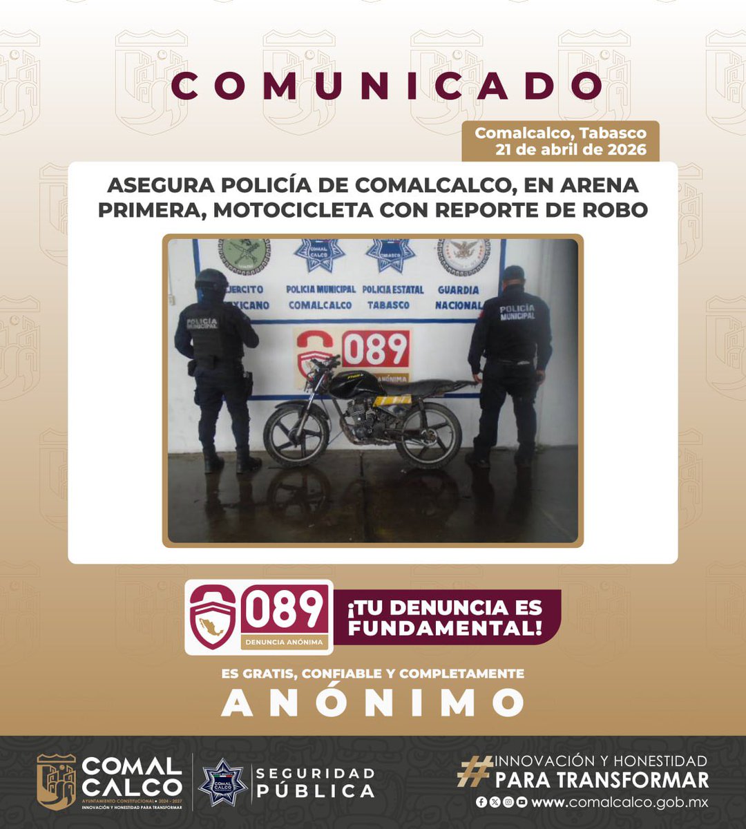 Ayuntamiento Constitucional de Comalcalco tweet media